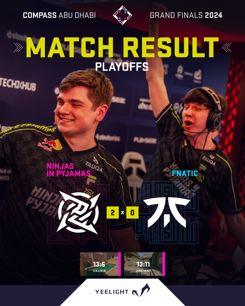 We wczorajszych meczach Astralis wygrało po zaciętym boju z BetBoom, a NIP niespodziewanie zdominował faworyzowane fnatic!

Dziś półfinały:
🇩🇰Astralis vs 🇲🇳TheMongolz
🇸🇪NIP vs 🇧🇷FURIA

📸 @Compass_cs2 
🔵twitch.tv/beloudGG