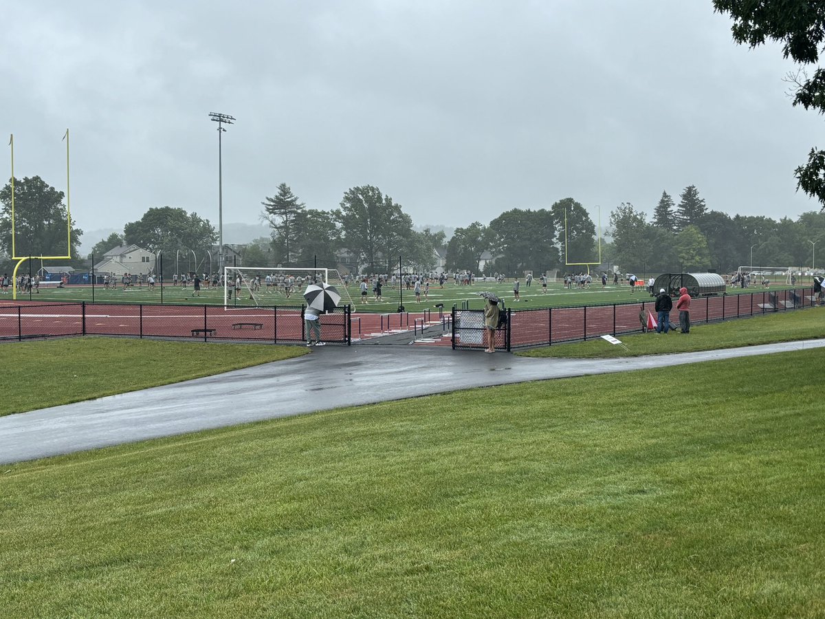 Well under way <a href="/Utica_Football/">Utica Football</a> for College Prep. Great group of coaches and athletes out here competing. Hope to have Mother Nature start cooperating and see some sunshine!