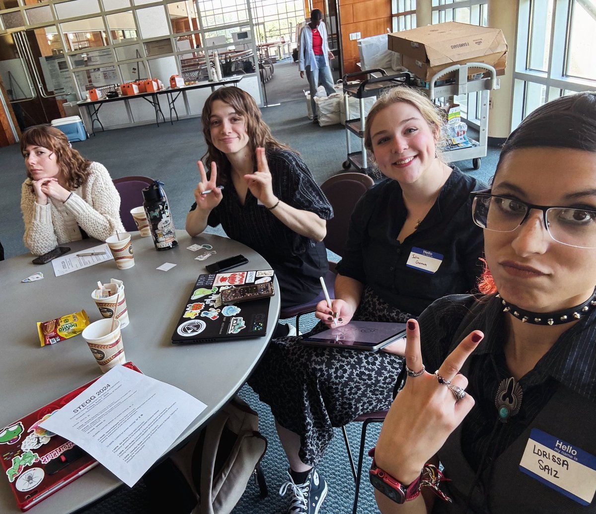 STEGG with my undergrads 🥰 their second research presentation