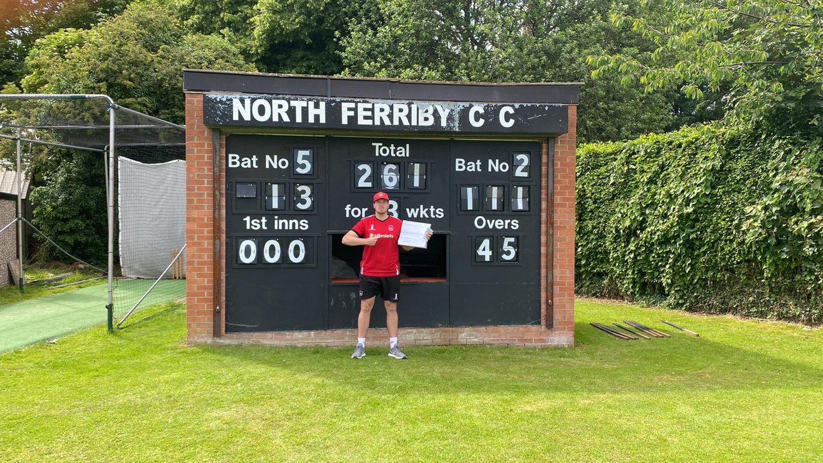 NFCC at teas.

A good first half for the lads, finishing on 261-3.
Top innings from Scotty (111*) and John (74) getting us off to a great start with a 172 partnership. 

Only half a job done though and a long way to go, but time to enjoy teas made by Ben (mainly his family).