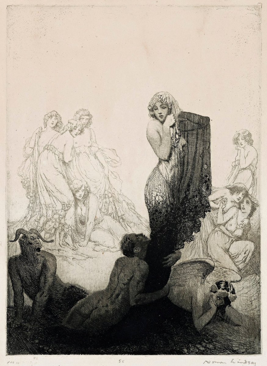 _GVNTHER_'s tweet photo. The Grey-Eyed Girl — Norman Lindsay https://t.co/nPrFo4ScwD