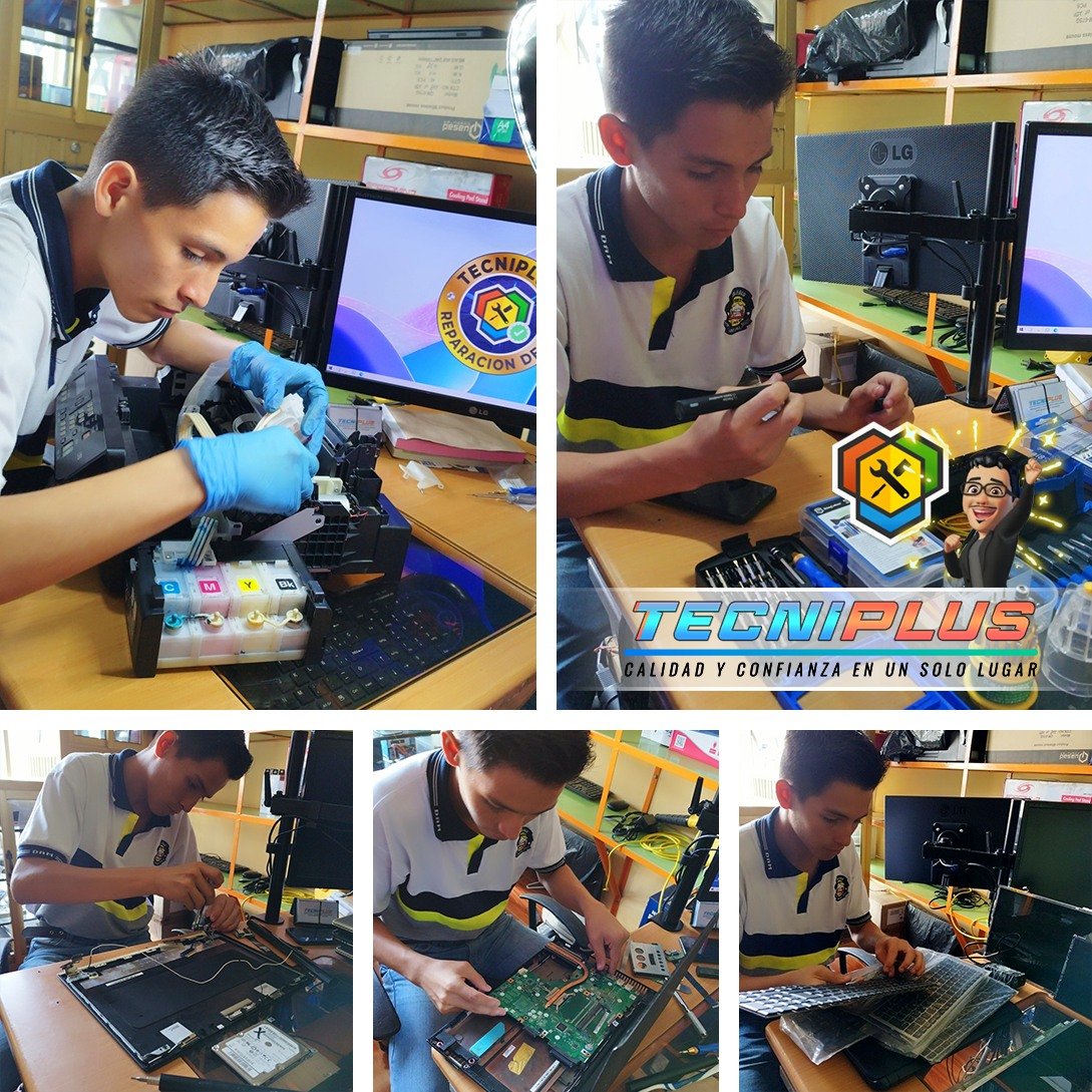 Pasantías Profesionales, estudiante: Efraín V.
Partes de impresora Epson serie L - Partes de laptop, teclados, baterías y pantallas según su: marca y tecnología. Ajuste de torque de bisagras; Análisis del correcto mantenimiento, uso de herramientas y control de calidad.