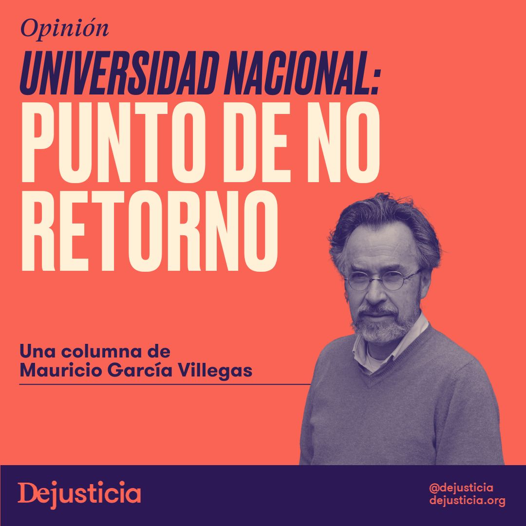 Dejusticia's tweet photo. 🧵| Esta semana el CSU nombró como nuevo rector de la Universidad Nacional a Leopoldo Múnera. En esta columna, @mgarciavillegas reflexiona sobre las heridas que dejó la forma como se tramitó la crisis. 

🔗| Léala completa en @elespectador y aquí: https://t.co/nqtoN7DTNV https://t.co/Br8i3FcUTj