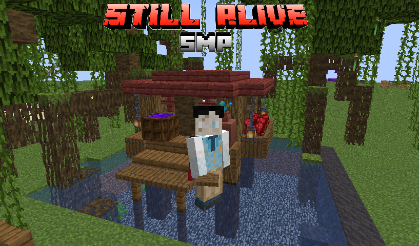 cezenn's tweet photo. Week was stressful, but a stream with the amazing people always cheer me up! We made a better Witch Hut for the Zoo base for #StillAliveSMP #SASMP

Thnxs  @AniLover16  and @dipsykoo for sending you community over!❤️

Continued the raid chain sending our crew to @BozzOnTwitch ❤️ https://t.co/plGbuREJB7