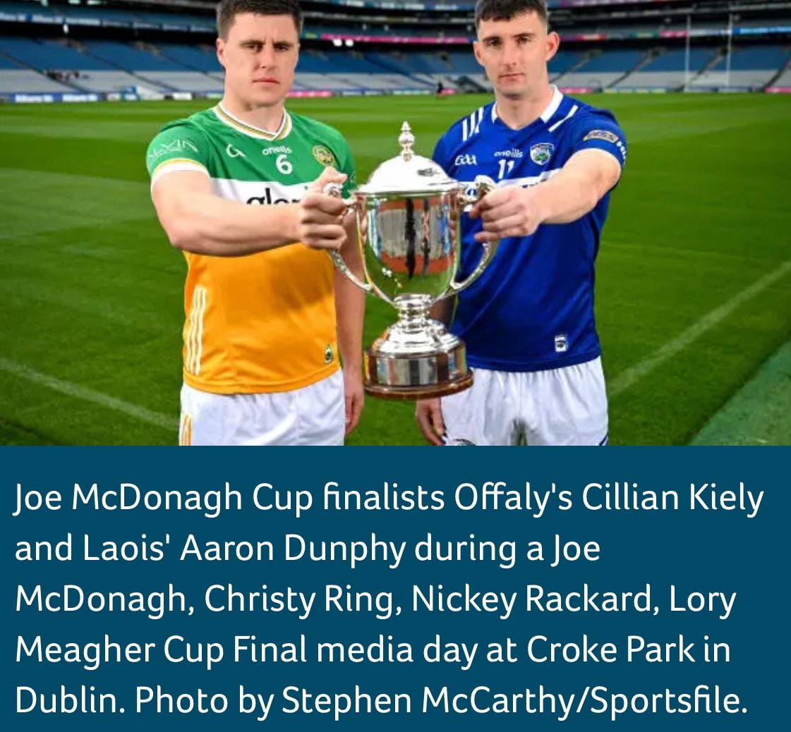 MochuaPrint's tweet photo. Best of Luck to Laois’s and Offaly in the Joe McDonagh Cup Final today. @CLGLaois @Offaly_GAA https://t.co/s28Tz5CzCe