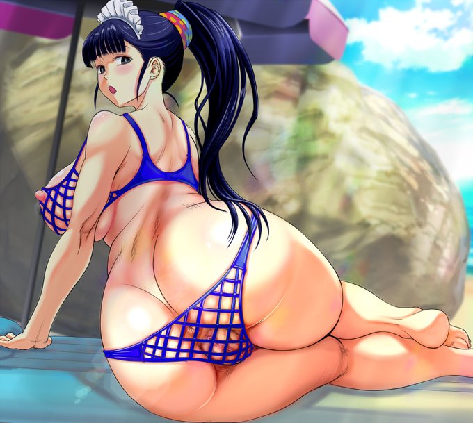 夏の水着のあくいさん 