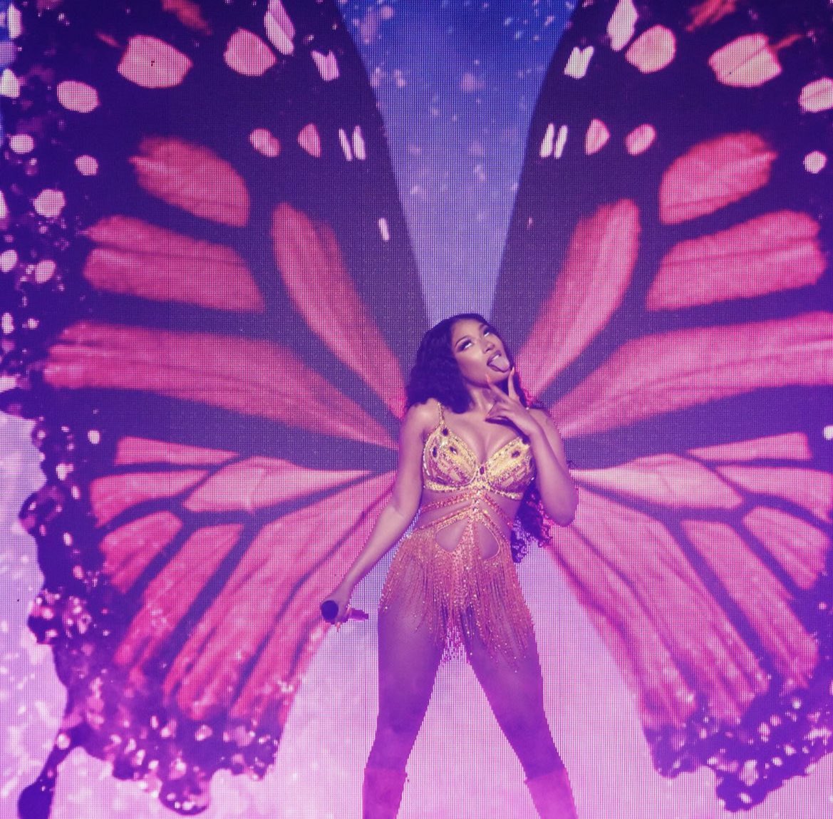 congratulations are in order for megan thee stallion who now holds the record for highest audience attendance for a female rapper at both madison square garden in new york and cfg bank arena in baltimore🥂 so proud of her. and she did that as an independent artist.