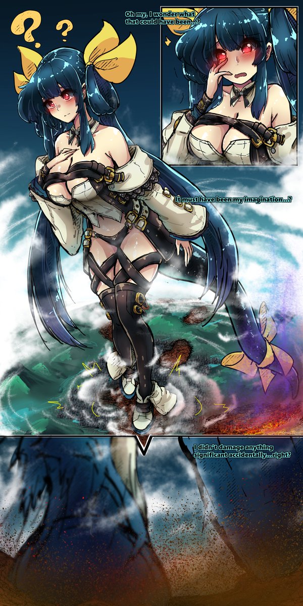 EmBeRNaGa's tweet photo. 【コミッション Commission】「3/3」
Part 3/3 of a giga Guilty Gear's Dizzy ディズィー Tier 3 commission set.
END after a long while lol
#ディズィー #GGXrd #GuiltyGearXrd #GuiltyGearDizzy #巨大娘 #ギルティギア https://t.co/FkrEiVZWts