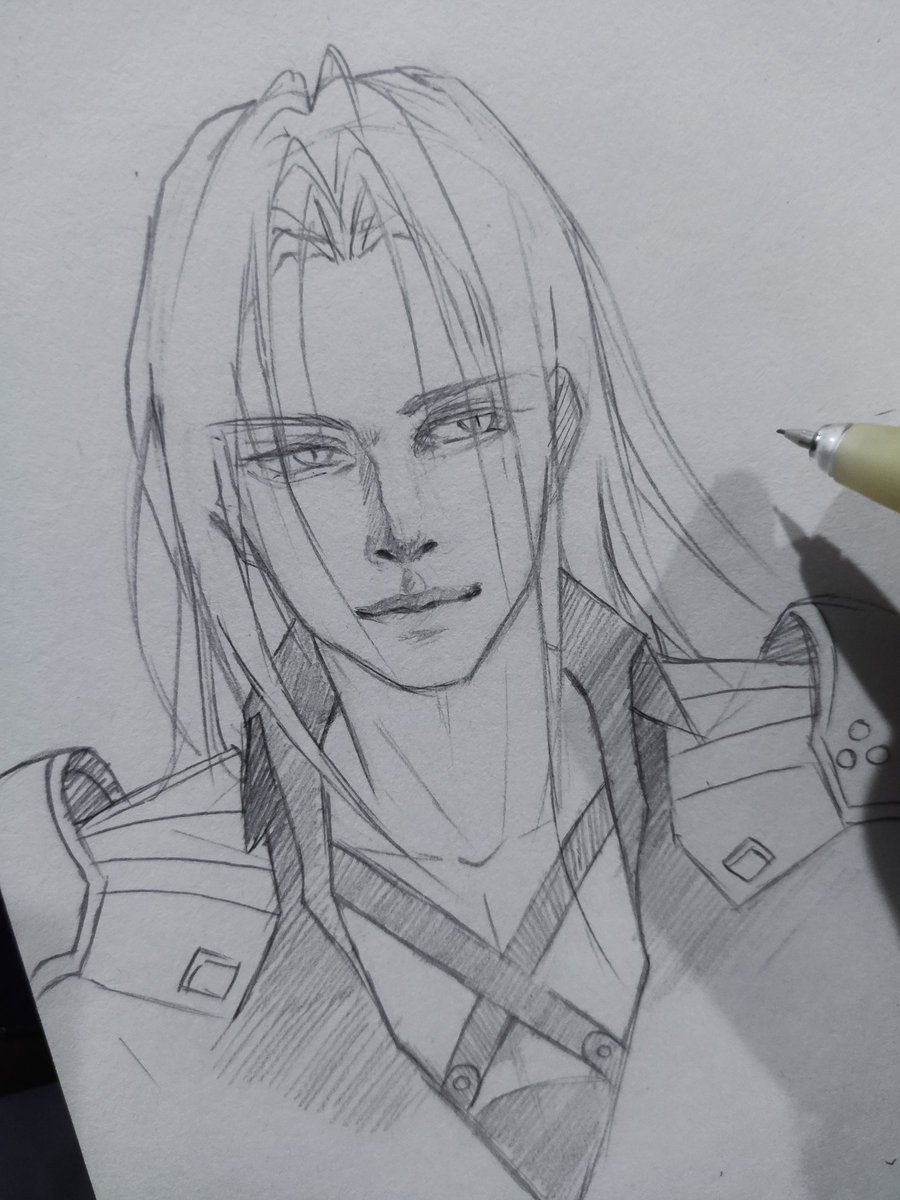 nox_notfound's tweet photo. #sephiroth #ff7 #finalfantasy7 #Fanart #Sketchドロー https://t.co/CawYc8ZzOH