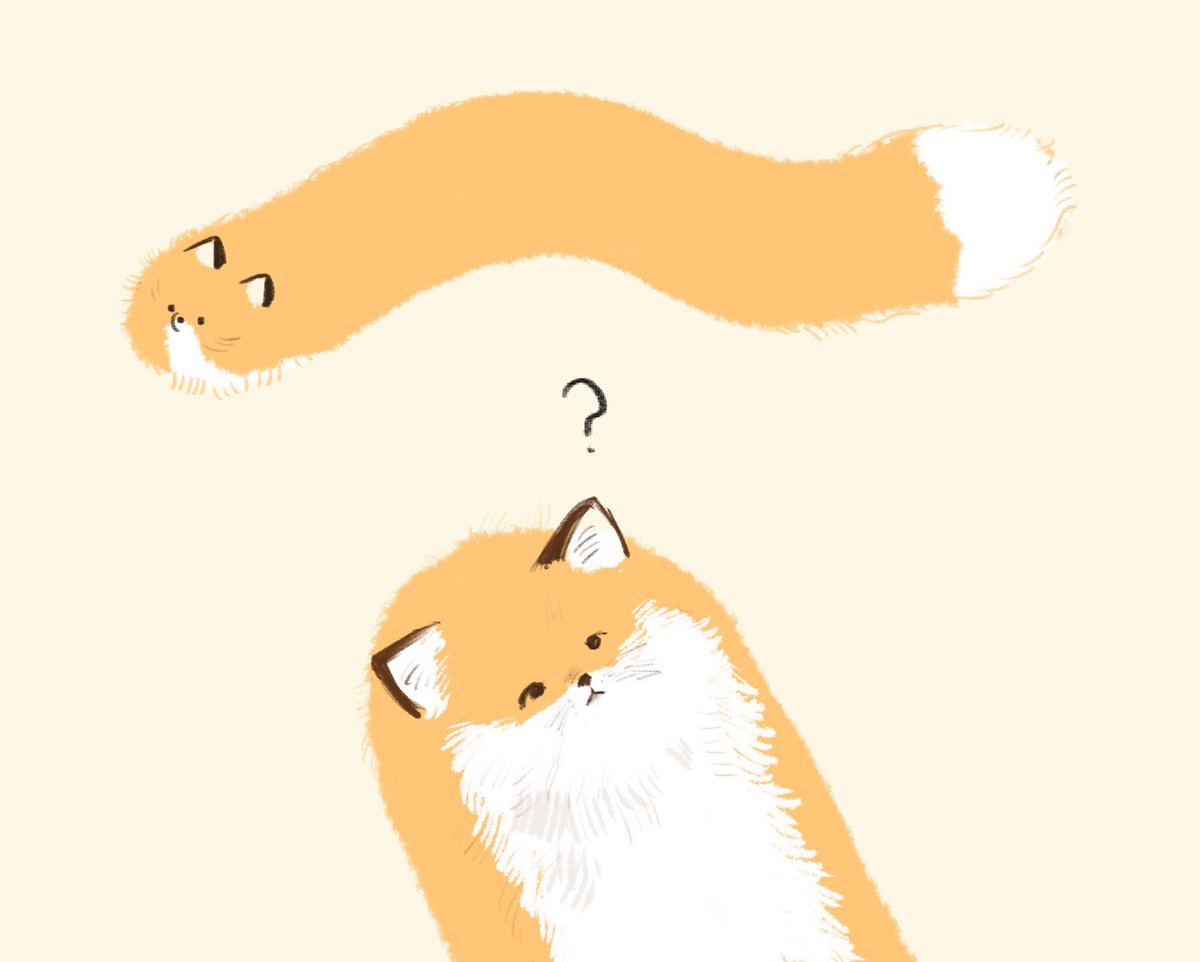 すごくカワイイので描きました🦊✨
長い狐狐もかわいい🦊🥖美味しそうです
