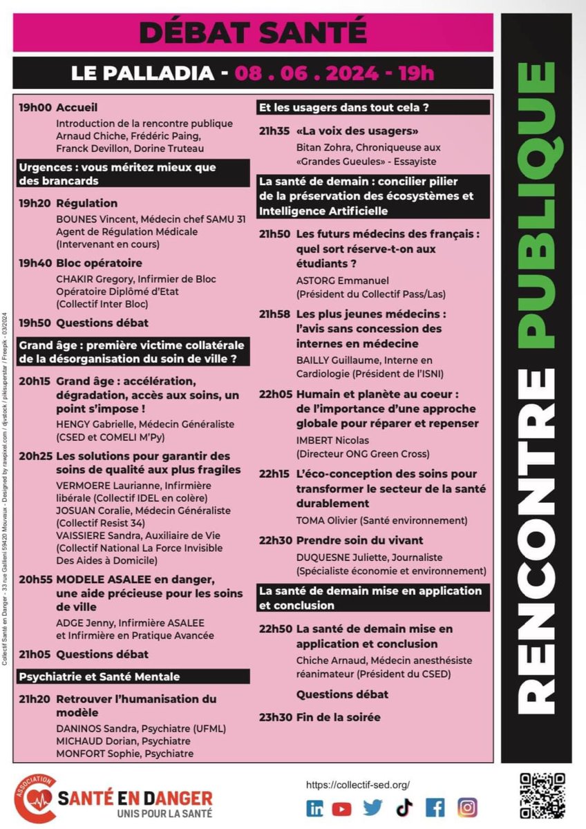Collectif Inter-Blocs (@cblocs) on Twitter photo 🔥N’oubliez pas ce soir le débat santé à Toulouse🔥
le <a href="/CBlocs/">Collectif Inter-Blocs</a> sera présent à l’hôtel Palladia. Grégory Chakir interviendra à 19h40 sur la situation catastrophique de la spécialité IBODE, mise à mort ☠️ par <a href="/Sante_Gouv/">Ministère de la Santé et de l'Accès aux soins</a> , <a href="/La_FHP/">FHP</a> … 🔥N’oubliez pas ce soir le débat santé à Toulouse🔥
le <a href="/CBlocs/">Collectif Inter-Blocs</a> sera présent à l’hôtel Palladia. Grégory Chakir interviendra à 19h40 sur la situation catastrophique de la spécialité IBODE, mise à mort ☠️ par <a href="/Sante_Gouv/">Ministère de la Santé et de l'Accès aux soins</a> , <a href="/La_FHP/">FHP</a> …