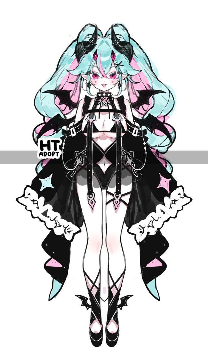 hatoto_ka's tweet photo. ADOPTABLE ( Auction )
😈 Neon Demon 😈

SB : $50
AB : $250 ( Personal use )
Minimum increase : $5

Payment : PayPal

#adopt #adoptable #adoptables
#characterdesign #auction #Vtuber

🖤 Auction below 🖤 https://t.co/HKfbjEMigv