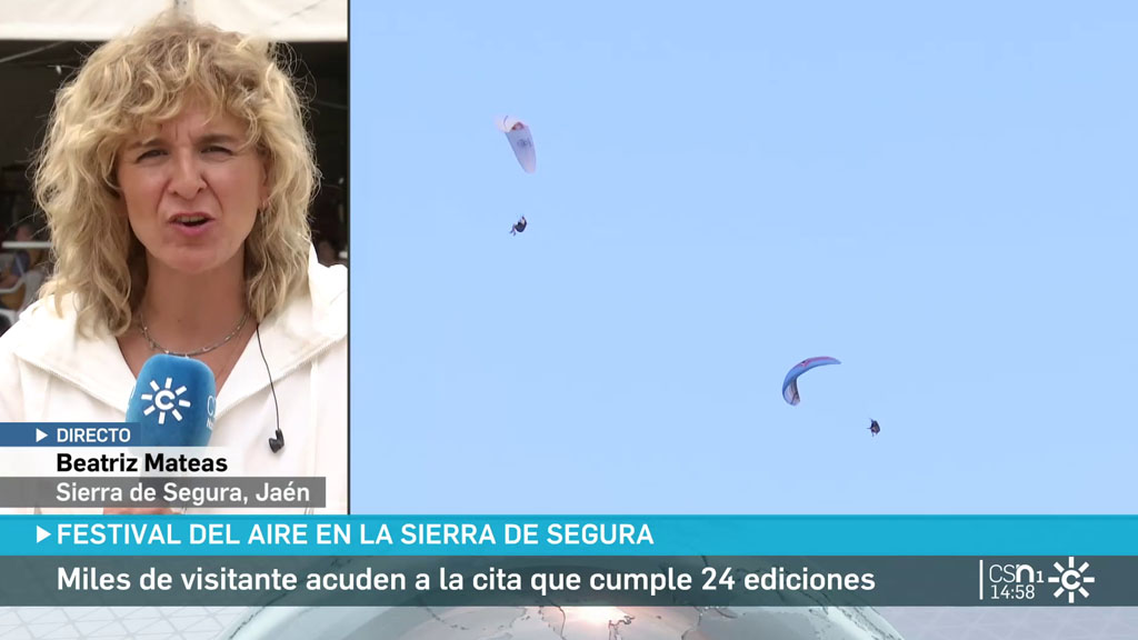 Vuelos y saltos acrobáticos en la Sierra de Segura con motivo del Festival Internacional del Aire que se desarrolla durante este fin de semana en la localidad jiennense de Segura de la Sierra

🌐 csur.red/gsux50Sck73