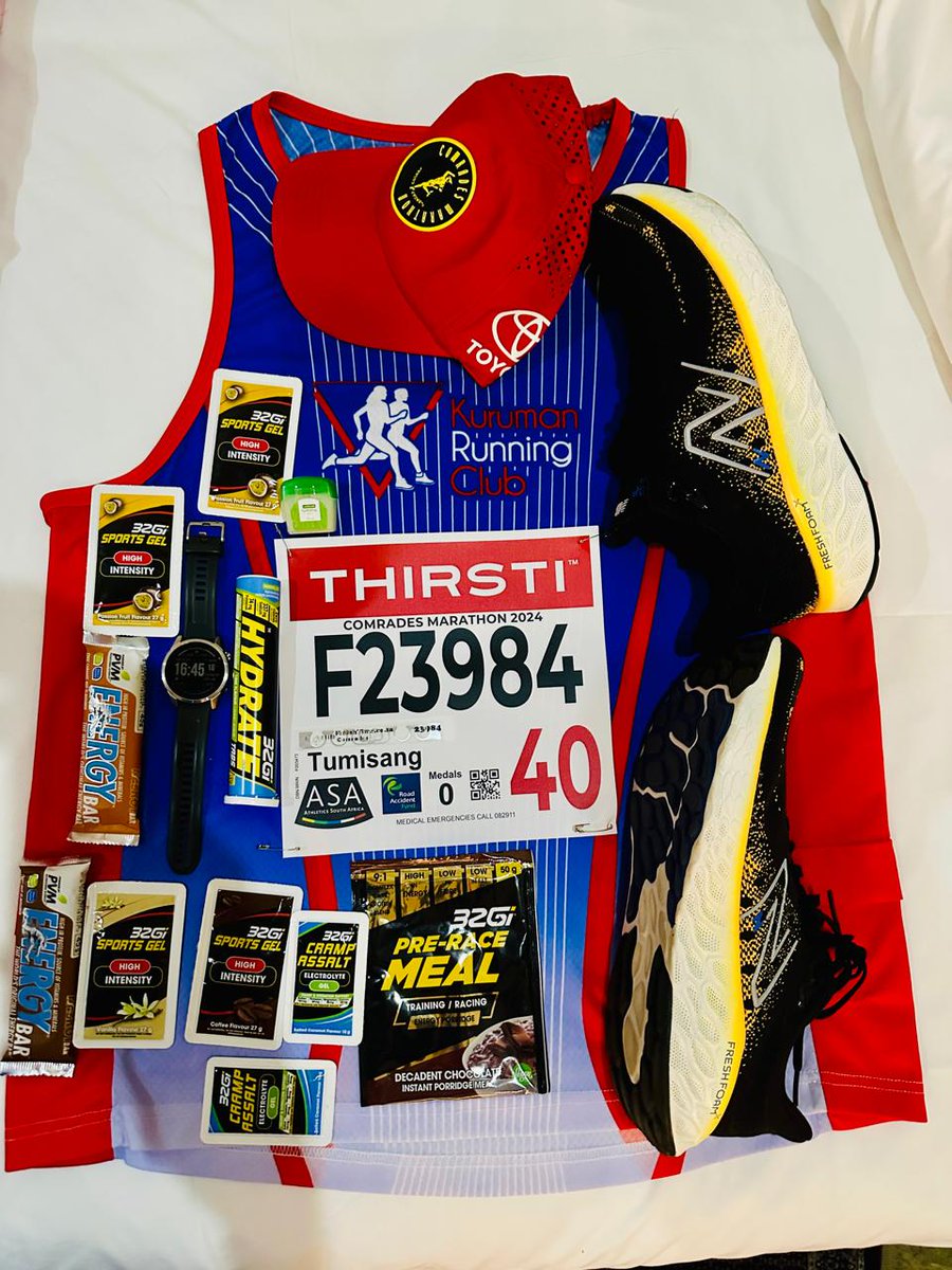 TumiBoboTagane's tweet photo. I can't wait for my first Comrades Marathon tomorrow, hoping for nothing but an exciting, enjoyable, and injury-free race. https://t.co/1fG31nGQD7