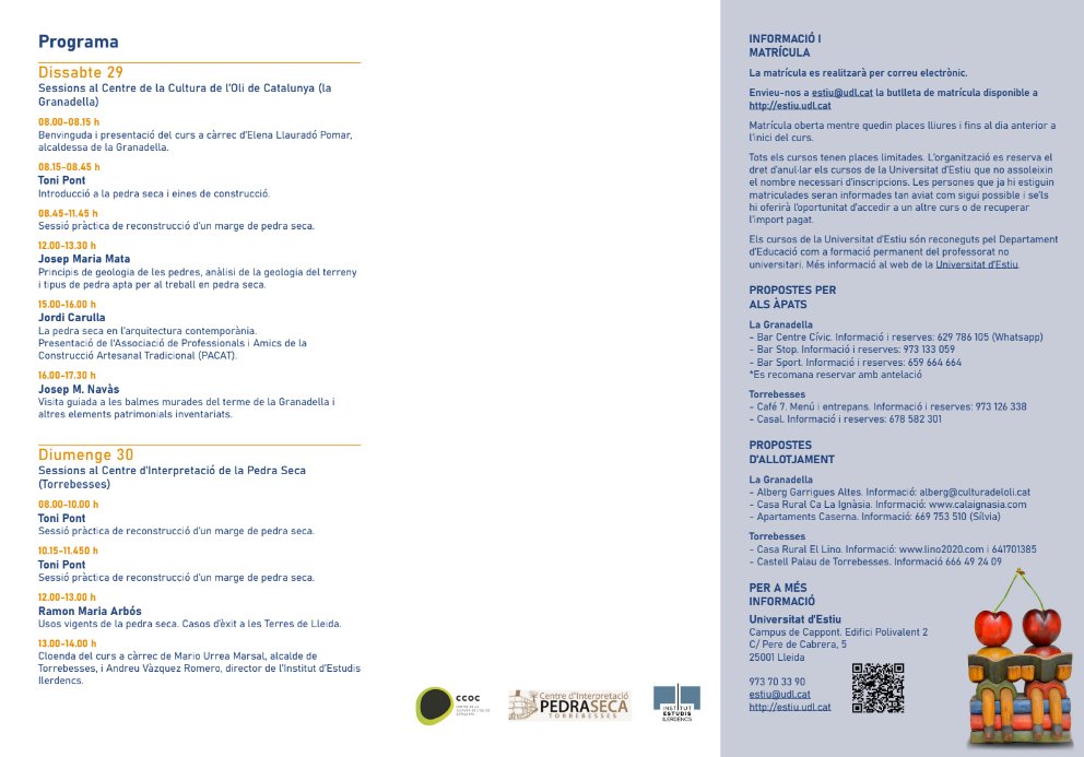 Centre d'Interpretació de la Pedra Seca tweet media