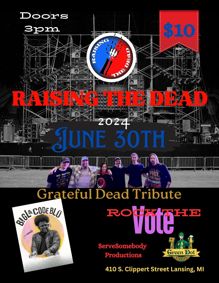 RaisingTheDead1's tweet photo. Rock the Vote in Lansing June 30! #GratefulDead https://t.co/edzCiPKxvg