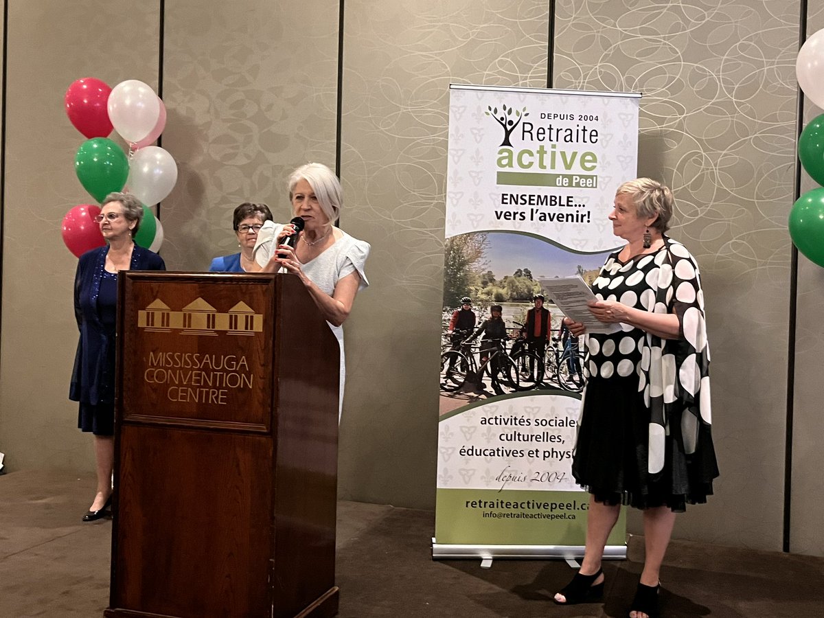 Une belle soirée avec nos collègues et amis de tout le sud de l'Ontario pour célébrer le 20e anniversaire de Retraite active de Peel. Félicitations à la présidente Lorraine Gandolfo et son équipe! <a href="/NatKusendova/">Natalia Kusendova-Bashta</a> <a href="/YasmorRoda/">Roda Muse</a> <a href="/MonAssemblee/">Mon Assemblée</a> <a href="/ONfr_TFO/">ONFR TFO</a>