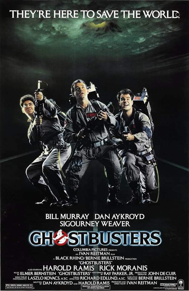 curtisia_green's tweet photo. Happy 40th Anniversary to the film "Ghostbusters" (June 8, 1984) #40Years #Ghostbusters #BillMurray #DanAkyroyd #SigourneyWeaver #HaroldRamis #ErnieHudson #AnniePotts #RickMoranis #80sMovies #80s #Ghostbusters40 https://t.co/De3TiiKwXg