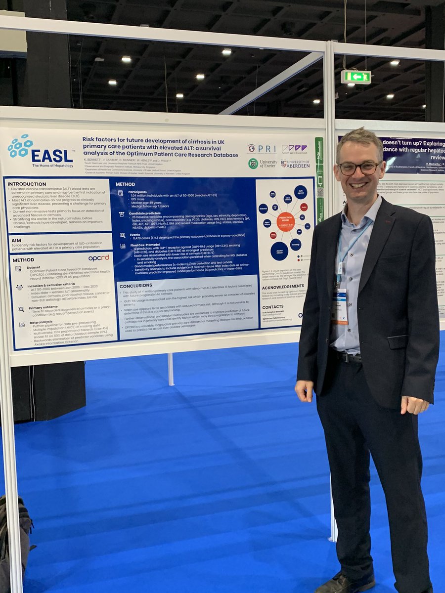 Hepatology Plymouth (@hepatoplymouth) on Twitter photo <a href="/krisbennett31/">Kris Bennett</a> poster about Risk Factors for future development of cirrhosis in UK primary care patients with eleveted ALT: a survival analysis of the Optimum Patient Care Research Database <a href="/EASLnews/">EASLnews</a> <a href="/RDInUHP/">Plymouth Research and Development Team <a href="/UHP_NHS/">University Hospitals Plymouth NHS Trust</a></a> @UHP_NHS #easlcongress <a href="/krisbennett31/">Kris Bennett</a> poster about Risk Factors for future development of cirrhosis in UK primary care patients with eleveted ALT: a survival analysis of the Optimum Patient Care Research Database <a href="/EASLnews/">EASLnews</a> <a href="/RDInUHP/">Plymouth Research and Development Team <a href="/UHP_NHS/">University Hospitals Plymouth NHS Trust</a></a> @UHP_NHS #easlcongress