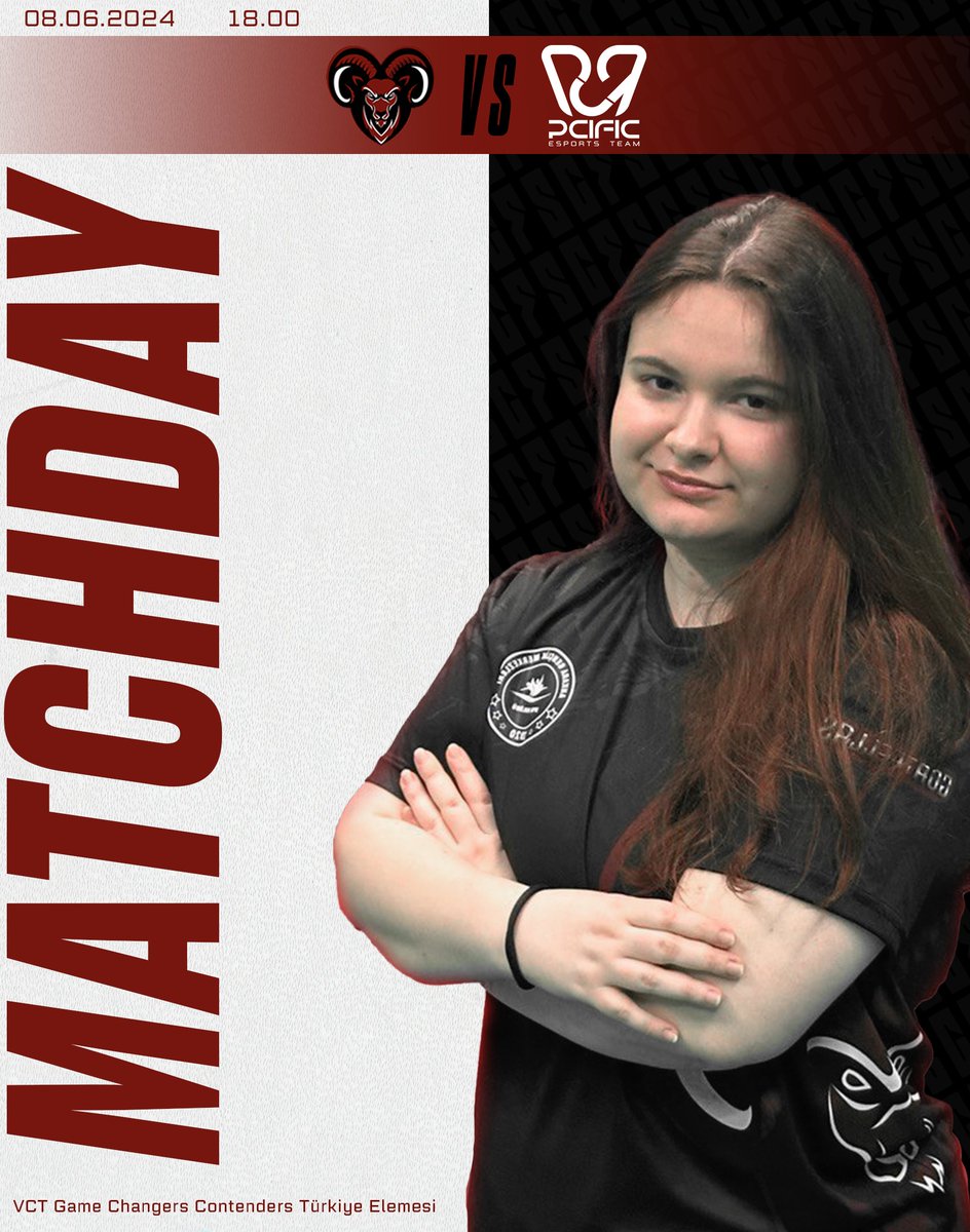 GFSEsports's tweet photo. VCT Game Changers Contenders Türkiye Elemesi Round 2 ' de rakibimiz PCIFIC Waves. 🐏

🆚️ @PCIFICespor 
🆚️ BO3
⏰️ 18:00
🖥 Yayın bulunmamaktadır.

TRAGOS'umuza ve rakibimize başarılar dileriz.💪

#shegoatsquad  #letsgoats https://t.co/kcGD1wjAVr