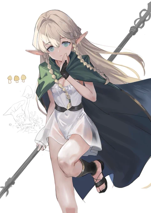 エルトリンデ一緒にキノコ植えよう #ユニコーンオーバーロード 