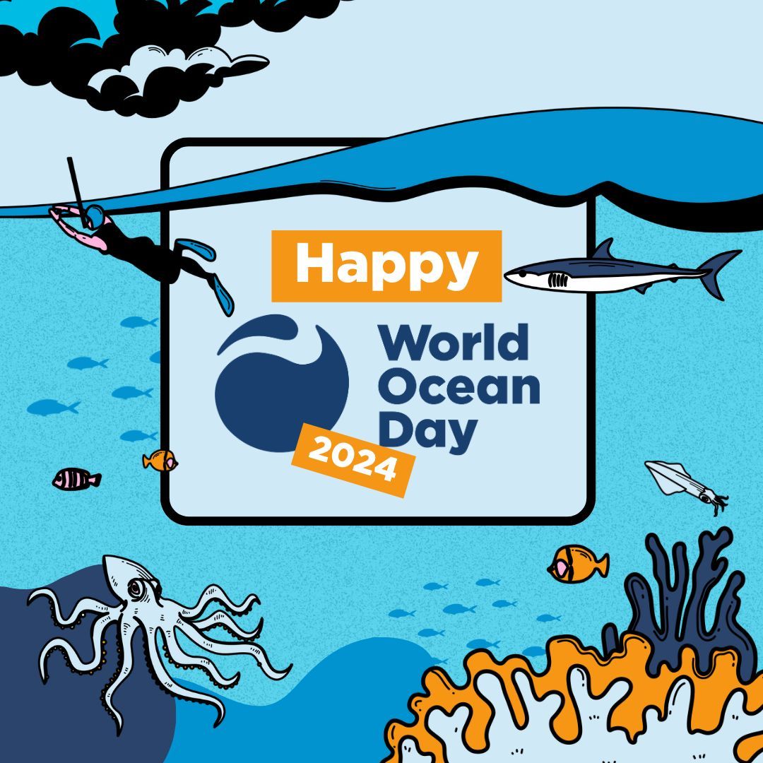🌊 HAPPY🐠WORLD🪸 OCEAN 🦑 DAY!🦐 

Yes, we know every day should be World Ocean Day, but for now, we're especially excited about this June 8th.

Looking for all things ocean? Head to our events map at WorldOceanDay.org