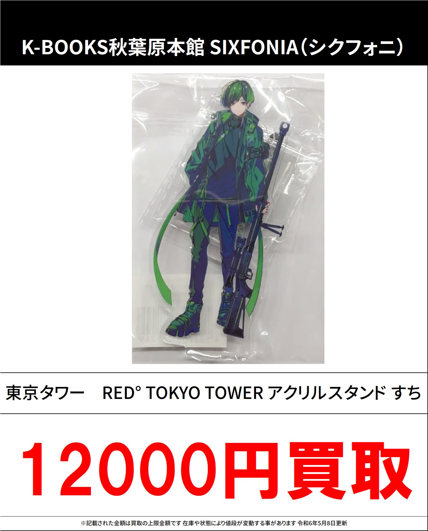 シクフォニ アクリルスタンド ぶっきらぼう みこと RED° 東京タワー シクフォニ アクリルスタンド ぶっきらぼう みこと RED° 東京タワー