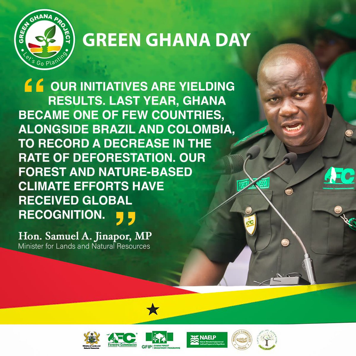 ForVolta's tweet photo. The 2024 edition of Green Ghana Day!
#GreenGhanaDay
#LetsGoPlanting
@mlnrgovgh
@SamuelAJinapor https://t.co/onxpsnEP78