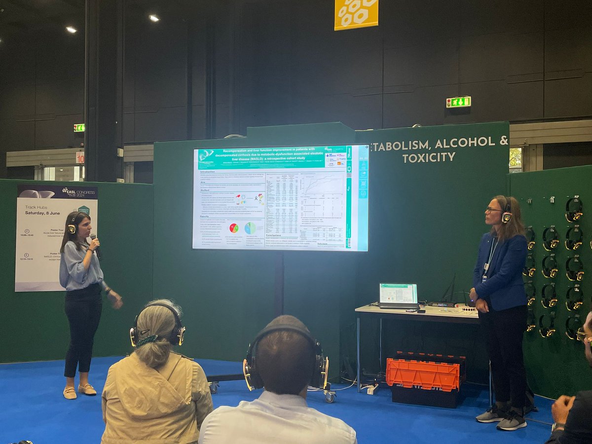Last minute presentation at #EASLcongress about recompensation in #MASLD parients by Alba Jiménez from <a href="/LHuvh/">LiverUnit_VallHebron</a> 
Congratulacions!
<a href="/BavenoCoop/">The Baveno Cooperation: an EASL Consortium</a> <a href="/VHIR_/">Vall d'Hebron Institut de Recerca</a> @CIBERehd