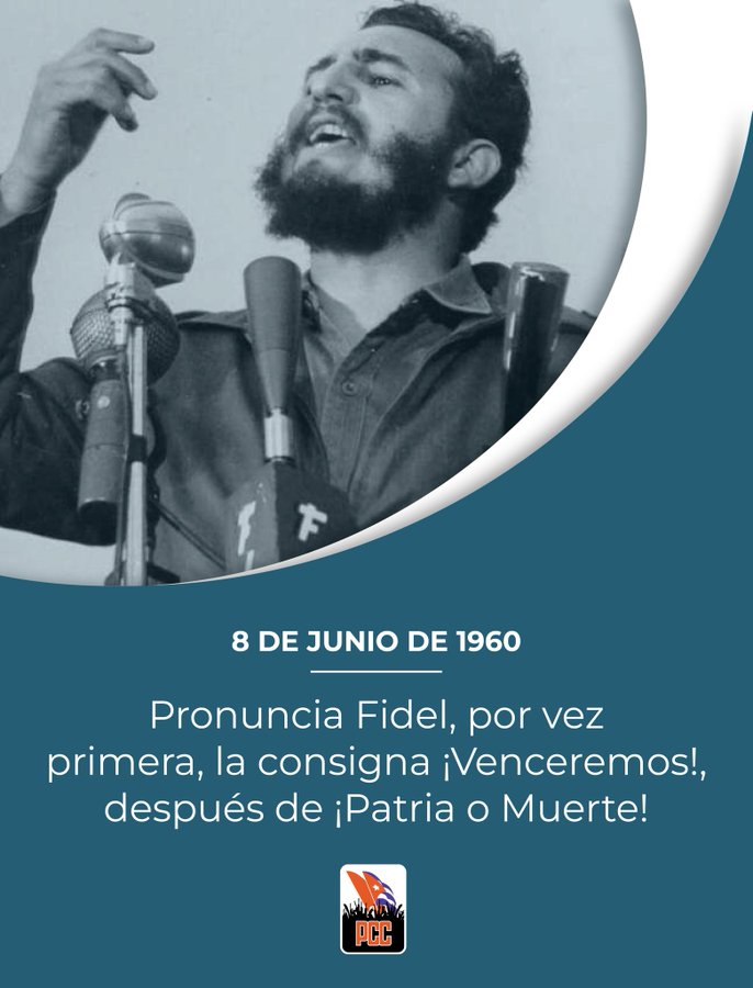 Confianza plena en que saldremos adelante. En 1960 las circunstancias eran mucho más difíciles y #Fidel no vaciló en afirmar: "¡Venceremos!". Así ha sido y así será. #EstaEsLaRevolución