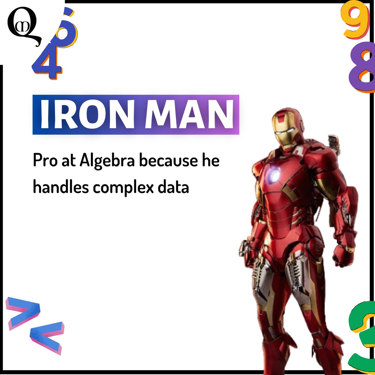 math_quotient's tweet image. Ever wondered how superheroes use math? Just like them, mastering math gives us special powers! 🦸‍♂️🦸‍♀️ From solving complex problems to breaking down tough concepts, math makes us all heroes. Dive into the world of numbers and discover your own superpower!
#mathquotient #MathHero