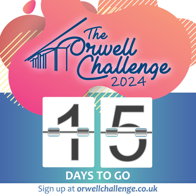 OrwellChallenge's tweet photo. 15 days to go?! How did that happen???? See you on Sunday 23rd for this year's #orwellchallenge https://t.co/yditWUpFSU