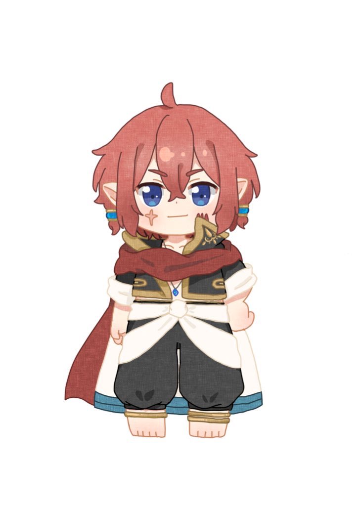 「あげるイラストが全くないので創作垢のイラストミニキャラverを 」|みい🕊のイラスト