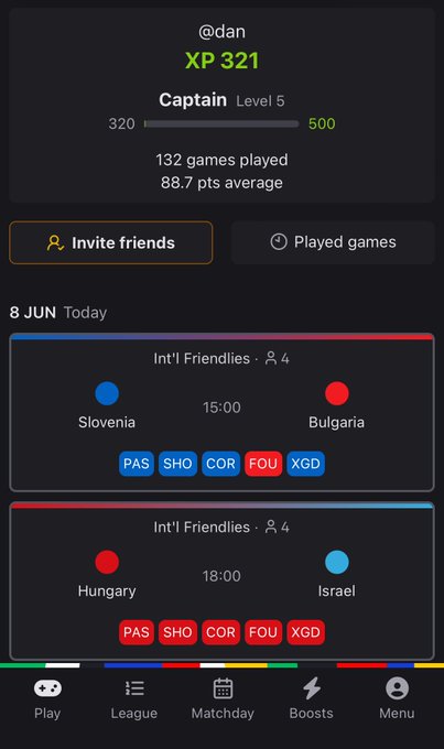I made a new football game.   It&rsquo;s like fantasy football but easier to play and more fun!  I&rsquo;m looking