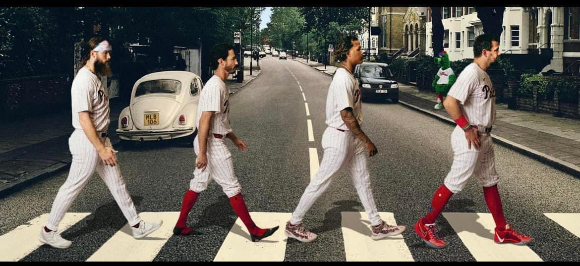 klang006's tweet photo. Happy Game Day from across the pond and can’t wait to watch it this weekend from home in Philly. Good luck today boys @Phillies #londonseries #Phillies #Philadelphiaphillies #ilovemyphillies #philliesnation !!! ❤️💙⚾️ https://t.co/nBe1IGj7Iw