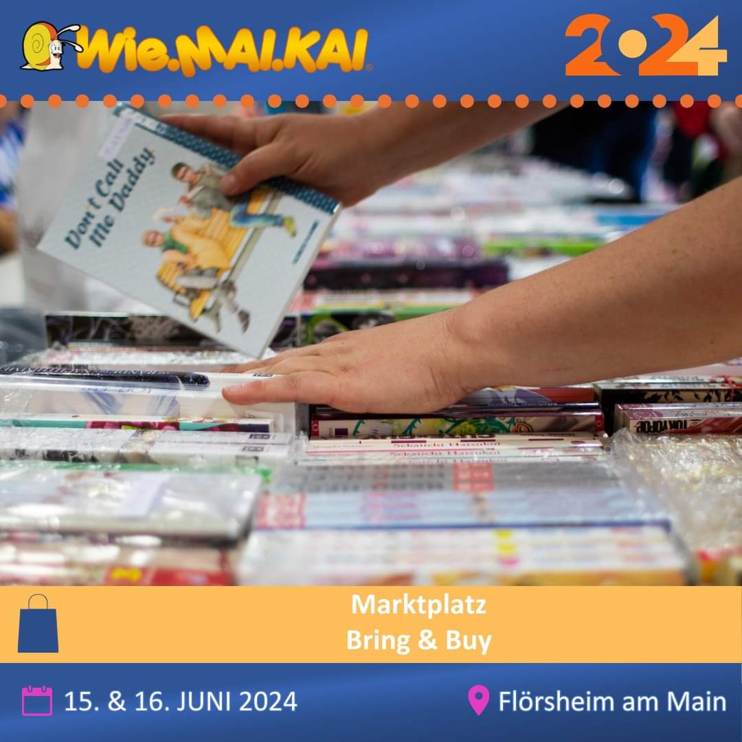 wiemaikai's tweet photo. 🏷 Bring & Buy.
Ladet euch noch vor der Con die B&B Abgabeliste herunter und holt euch die
Listennummer vorab BIS 12.06. Danach vor Ort https://t.co/rGUMjZsKcN
#wiemaikai #wmk #wiemaikai2024 #wmk2024 #anime #manga #cosplay #japan #convention #bringandbuy https://t.co/NCAHsFwUmP