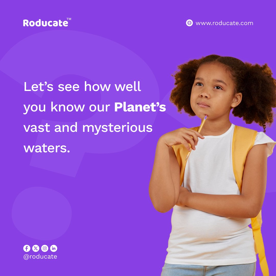 roducate's tweet photo. Drop your answers in the comments below! Let's see who knows our blue planet!
#WorldOceanDay #Ocean #Nature #Roducate https://t.co/dGr9pdXjzT
