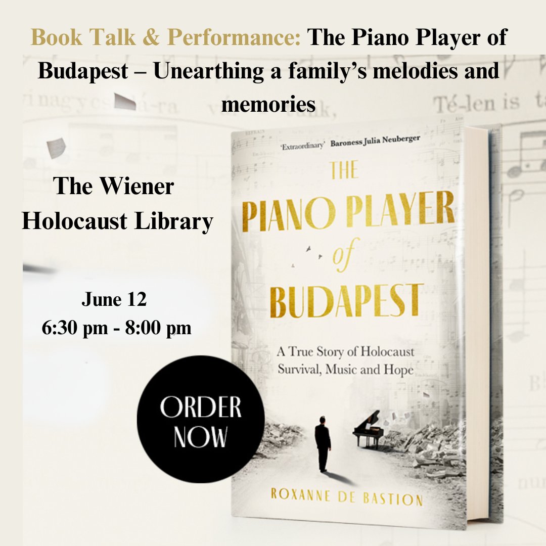 The <a href="/wienerlibrary/">The Wiener Holocaust Library</a> was a beautiful place to research and write - thrilled I've been invited to talk about my book and perform a couple of songs 

This will be a really special occasion as I'll be joined in conversation by my aunt Julie🥰 

Register here: wienerholocaustlibrary.org/event/book-tal…