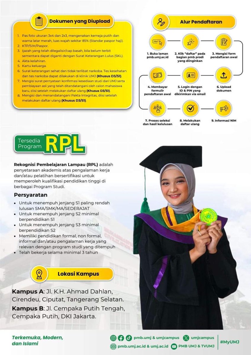rinsakura88's tweet photo. Bismillahirrahmanirrahim Penerimaan Mahasiswa Baru Universitas Muhammadiyah Jakarta.. https://t.co/rfu0Zf79sV