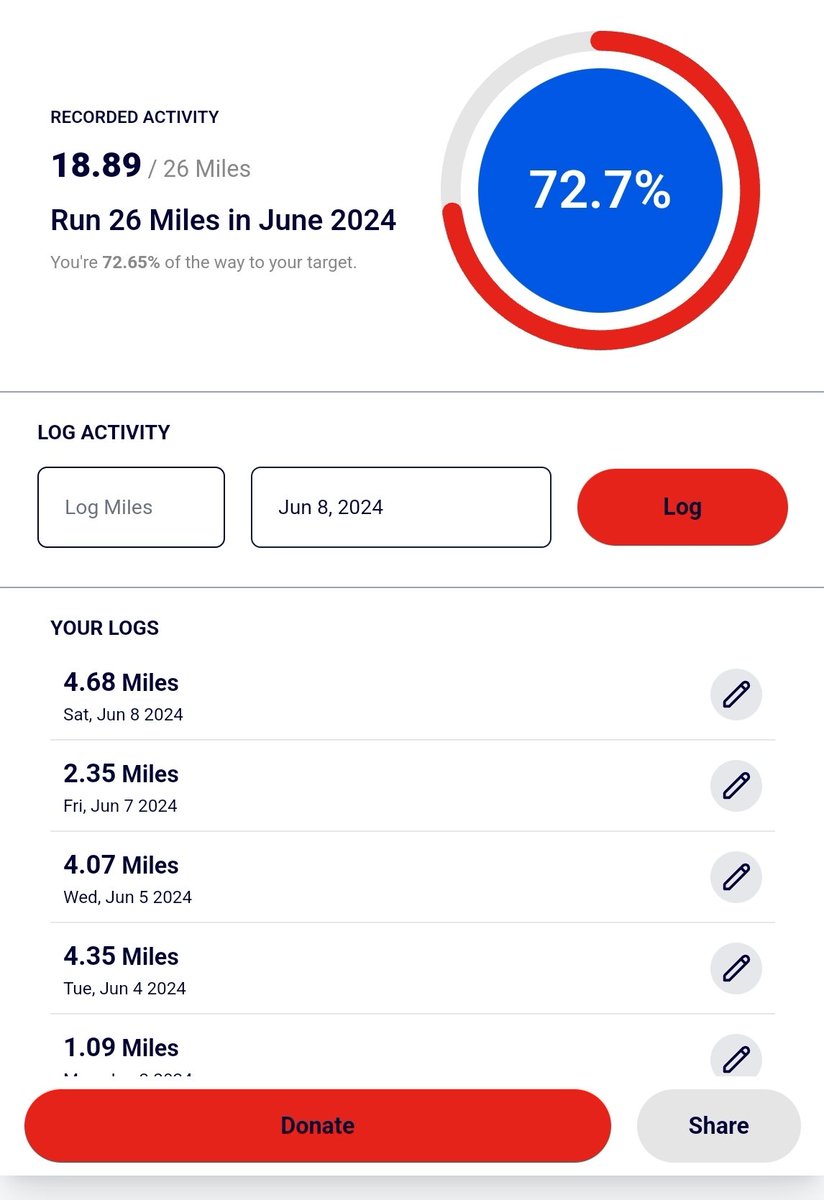 bradshaw_1989's tweet photo. 18.89 miles down, 7.11 to go! ‍🇬🇧 Running for the @RoyalBritishLegion this June. Every donation counts!  [https://t.co/fM30Swo8AD]
#charityrun #suppportourveterans #royalbritishlegion https://t.co/Vw37mBE8i3