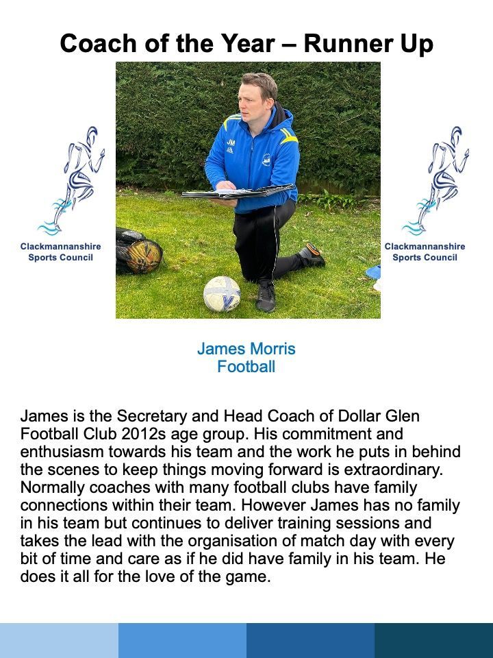 ClacksSport's tweet photo. Another of our volunteer coaches - James Morris with @DollarGlenFC shows that your passion for the game and desire to pass it on to the next generation is a great motivator for volunteering - Can you #GetInvolved too? #ClacksSports #VolunteersWeekScot https://t.co/GzxhsrtxUm