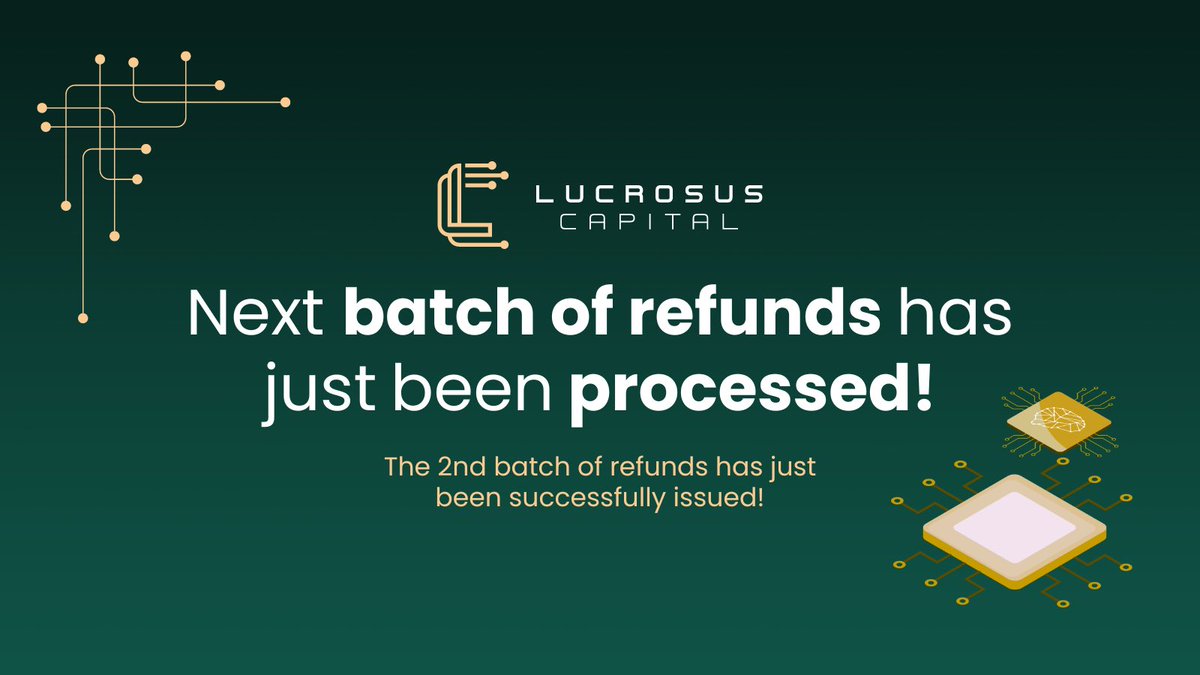 📣 The 2nd batch of refunds has already been processed! 🌐

✅ Today we successfully issued the second batch of refunds! According to the terms and conditions, there are still 2 batches left, with the next one scheduled for July 8th.

*We remind you that the "first come, first