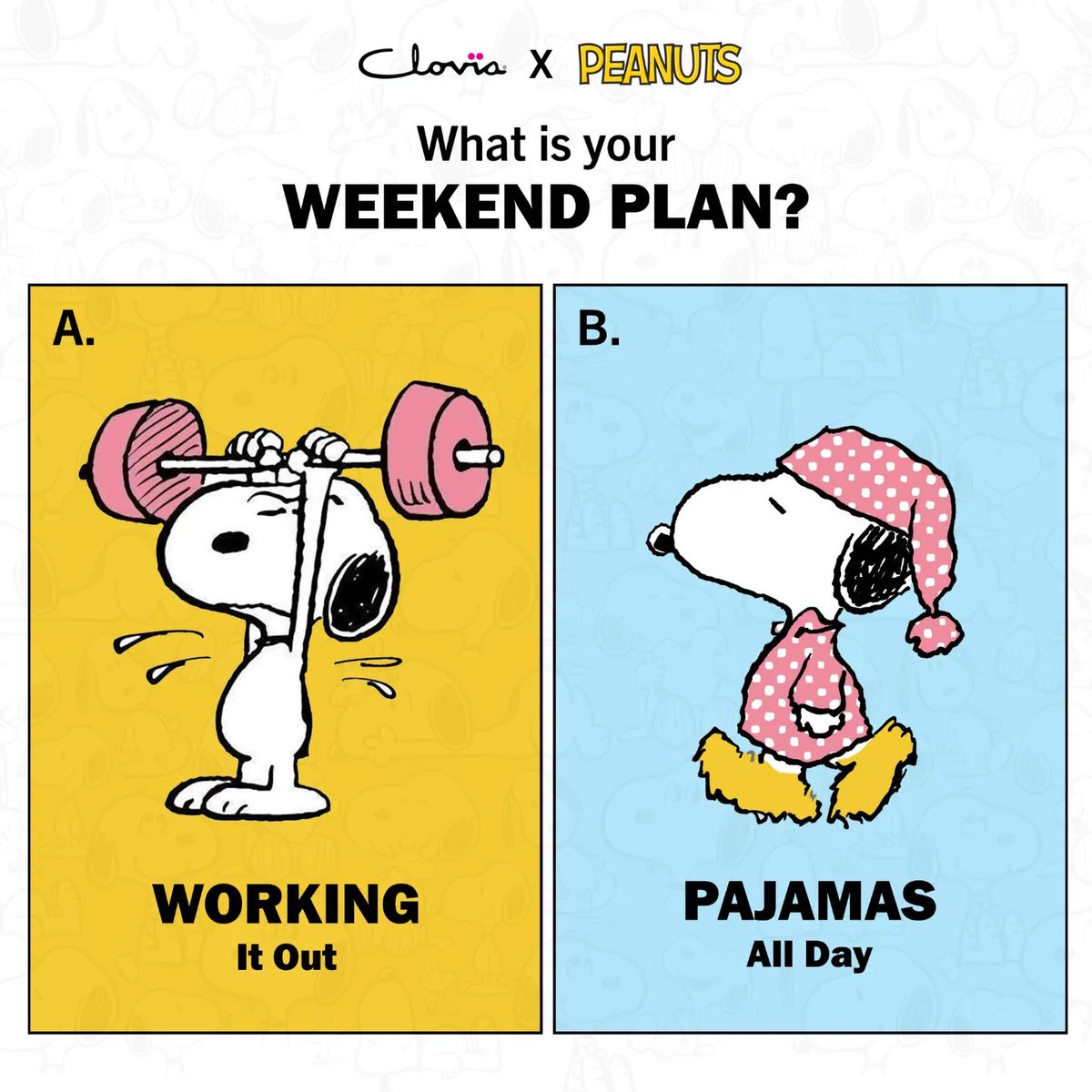 Cloviafashions's tweet image. We are team PJs all day! 🥱😴
What team are you?
Drop us in the comments! 👇🏻

#weekendvibes #weekendplan #pyjamasallday #workout #pyjamaparty #saturday #snoopy #peanuts #peanutscollection #cloviaxpeanuts #clovia