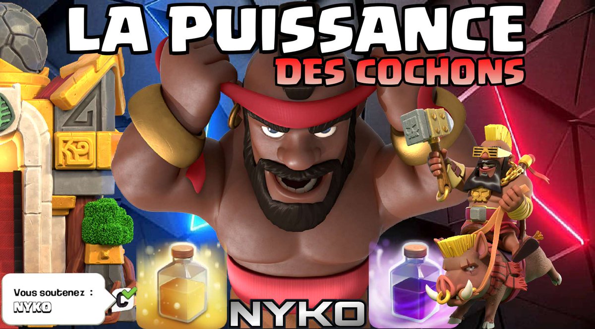 ⚔️COMPO: TWINHOG ⚔️

Meilleure compo du moment !
Testez cette superbe compo puissante  et laisser un petit pouce bleu pour me soutenir😘.

Vous pouvez également utiliser le code: NYKO  ❤️ 
#ClashofClans

youtu.be/b3Zwx7_r5e0?si…