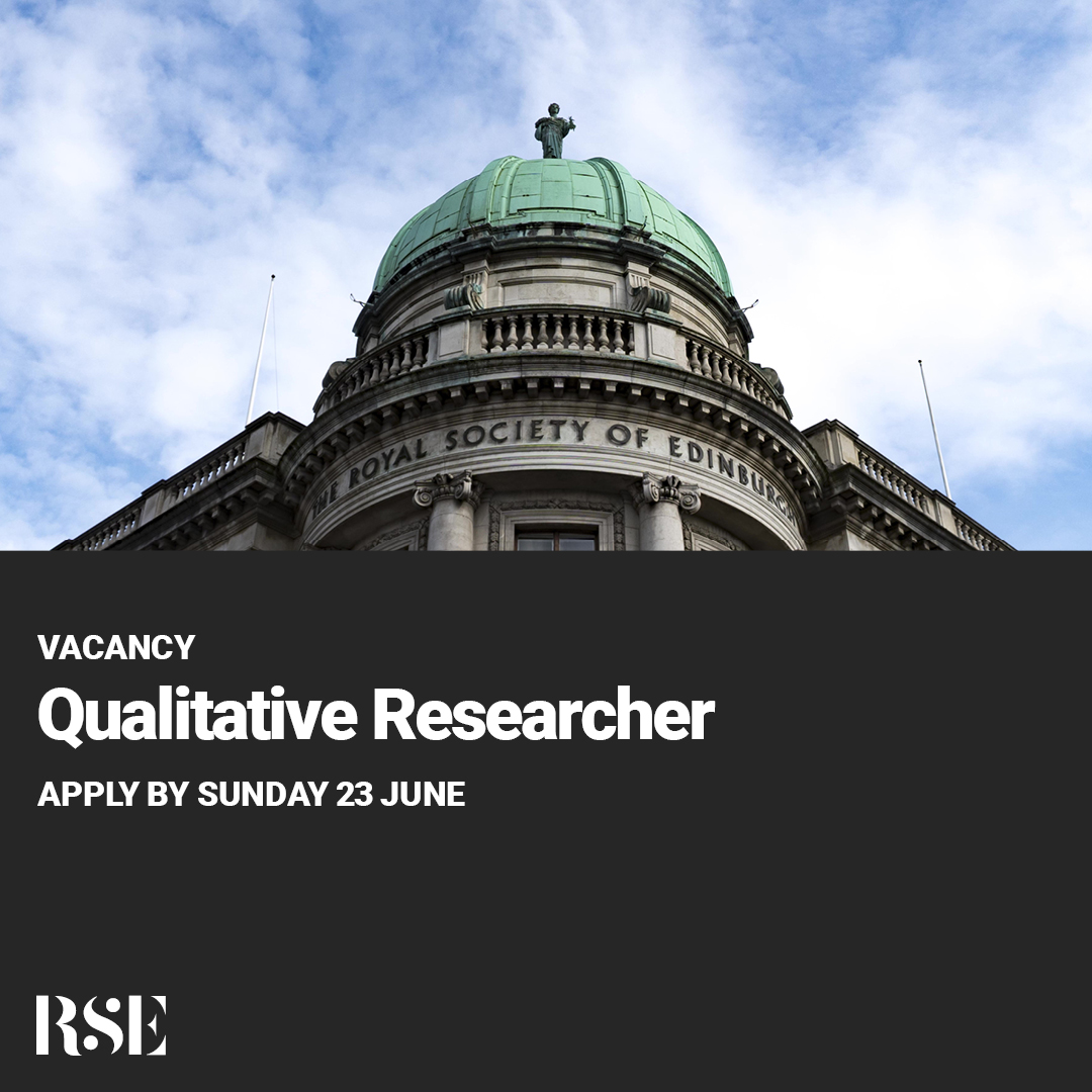 ☀️ Summer placement: We're recruiting a Qualitative Researcher with excellent research and writing skills and a background and interest in Scottish relations across Africa. Apply by Sunday 23 June. 🌍

rse.org.uk/qualitative-re…