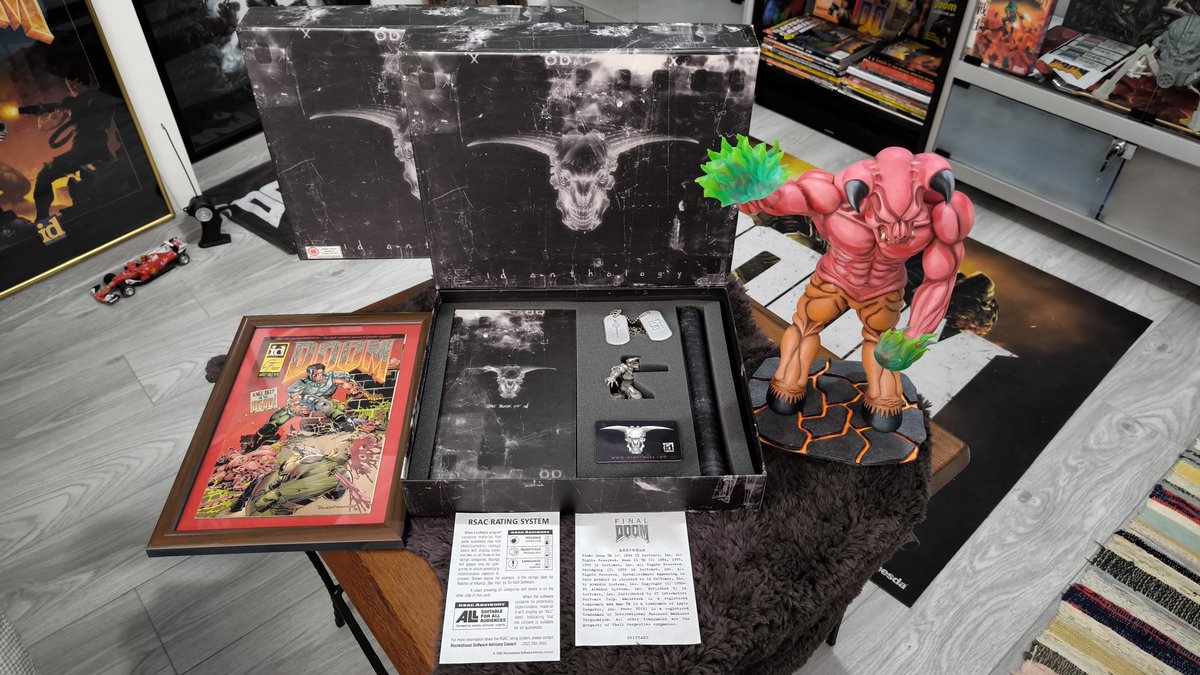 Doom_Collector's tweet photo. My id Anthology packs wit my nearly-pet Baron of Hell. :) 1 day left to new DOOM announcement!!! ❤️
#Doom #DoomTheDarkAges #idAnthology #idSoftware #DoomCollector #BaronofHell https://t.co/VjF0N7Tbuc