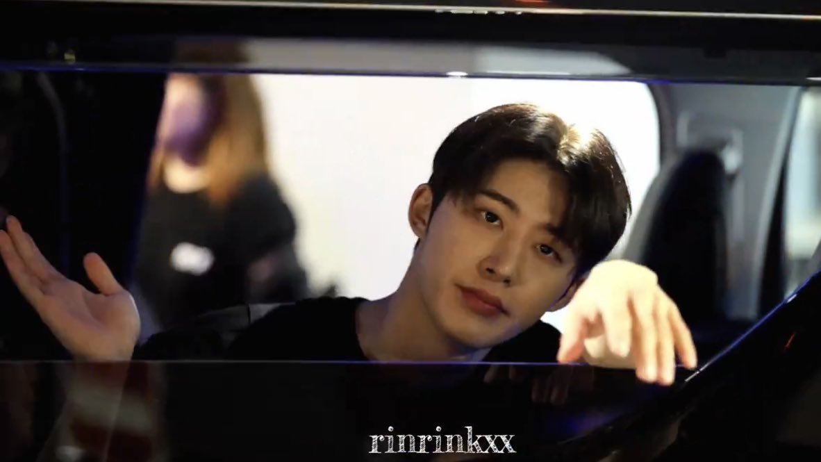 Hanbin looks dreamy in this post-concert car ride