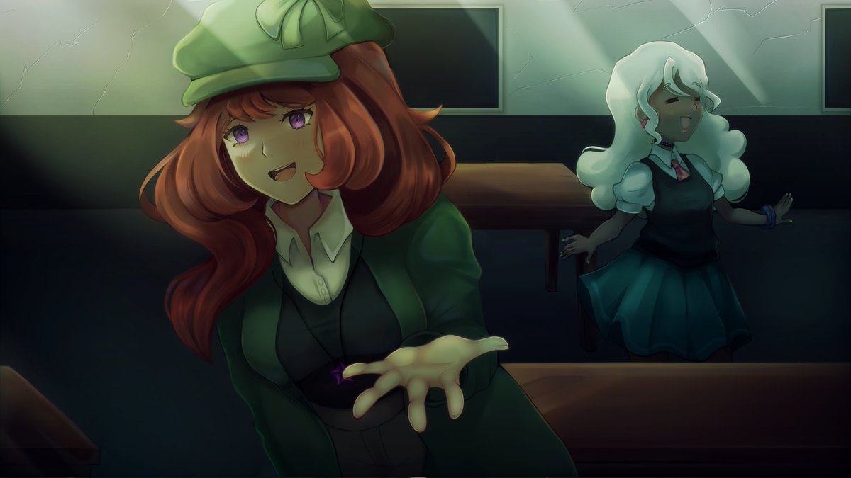 shrew_crew's tweet photo. #PitchYaGame

An idol's undercover stay at a new school turns into a detective story in our upcoming game Call the Tune!

🎵 Mixing detective and idol games
🎵 Several routes 
🎵 Inventory and choice systems
🎵 minigames, including point-and-click and qte https://t.co/NO5M08Ngnr
