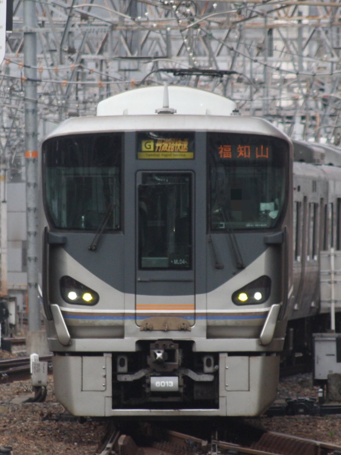 225系6000番台・丹波路快速 4K60fps前面展望】丹波路快速 JR福知山線 225系6000番台 前面