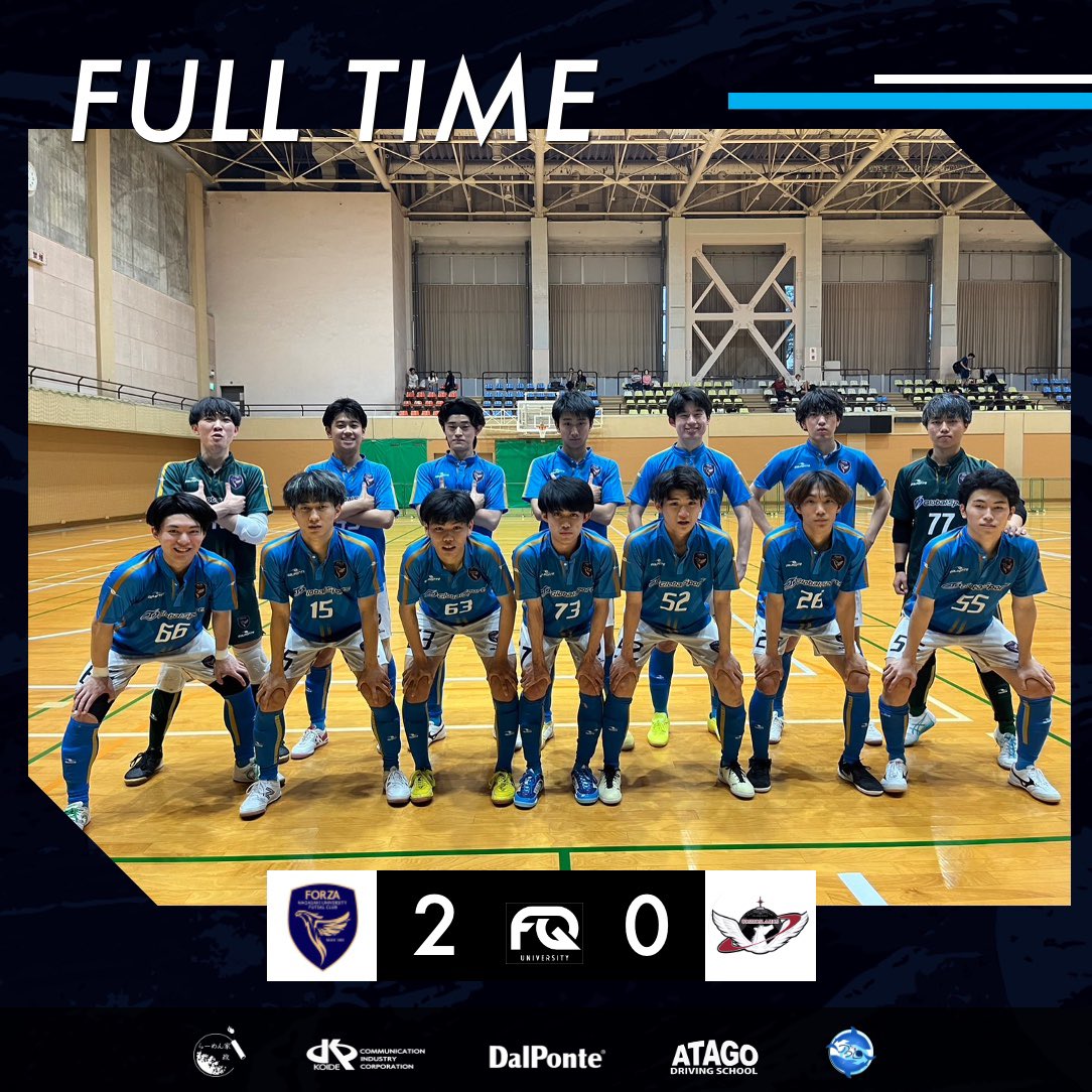 nu_forza's tweet photo. .
【FULL TIME】
2024.06.07(土)
九州大学フットサルリーグ 第1節 @fquniv

サテライト vs 九州工業大学
2-0 ○

得点者
#15中川陽太
#27永吉恵之矩

サテライト大学リーグ初戦勝利！！
大きな勝ち点3を獲得することが出来ました🔥

応援して下さった皆様、ありがとうございました！

#長崎大学
#フットサル
#九州大学フットサルリーグ

#VAMOSFORZA